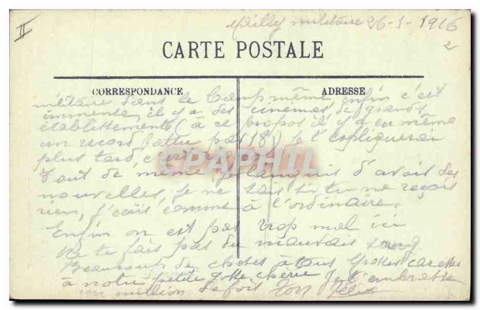 CPA Folklore Alsace Type d'Alsacienne — Verso