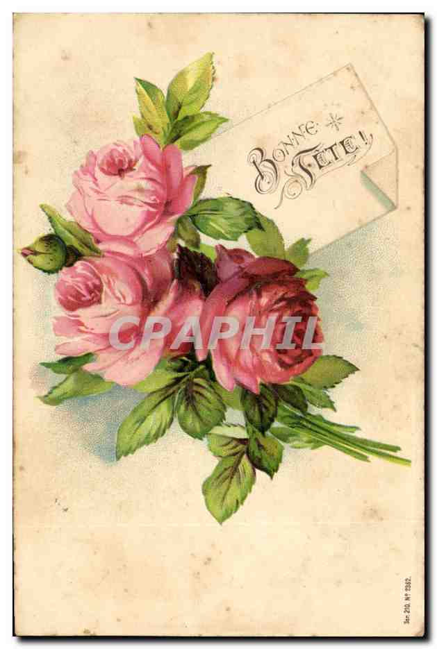 CPA Fantaisie Fleurs 