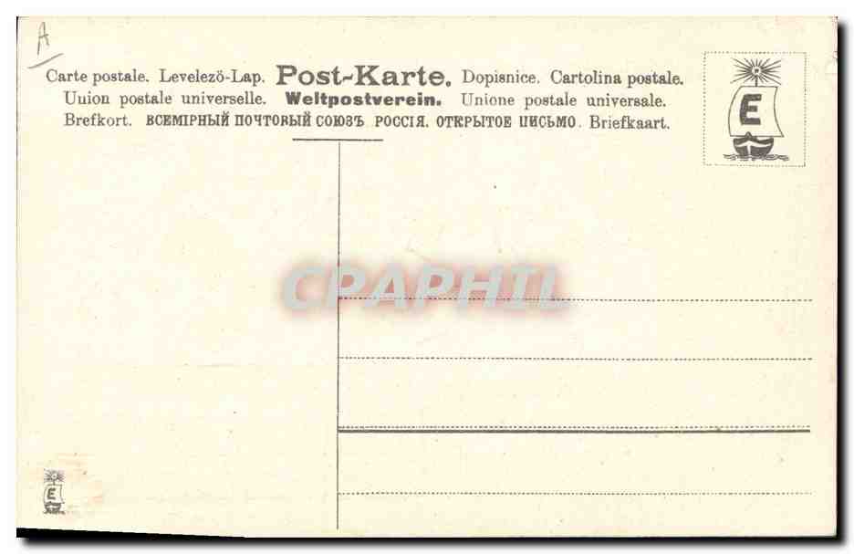 CPA Fantaisie Fleurs Femme Ange — Verso