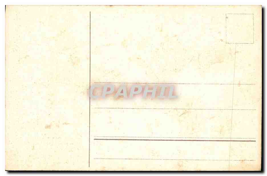 CPA Fantaisie Fleurs Coq Poule Paques — Verso