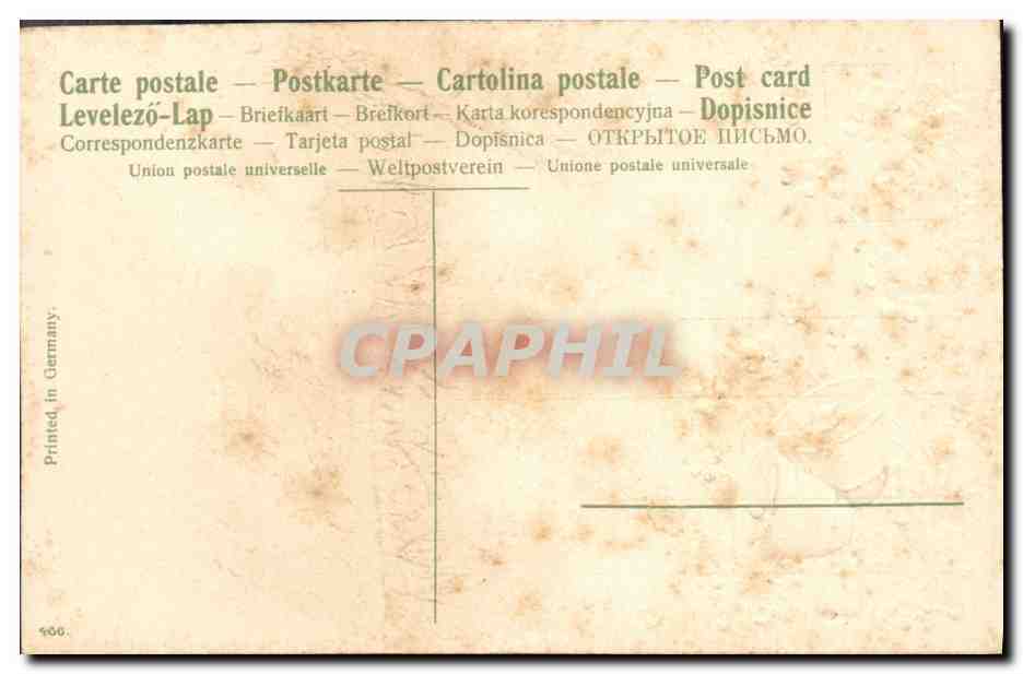 Paysage pastoral avec moutons — Joyeuses Pâques — CPAPHIL n°400 — Rückseite