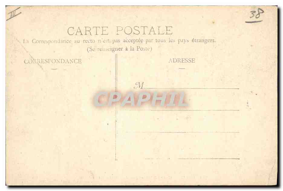 Usine Électrique de Bournièrues — Château, éditeur L. Blane, n° 1906 — Verso