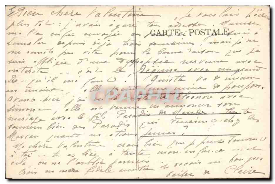 CPA Lamalou les Bains Barrage de la Biconque Electricite  — Verso