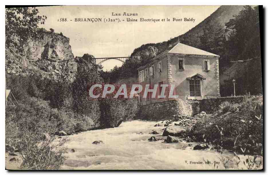 CPA Briancon Usine electrique et le Pont Baldy Electricite 