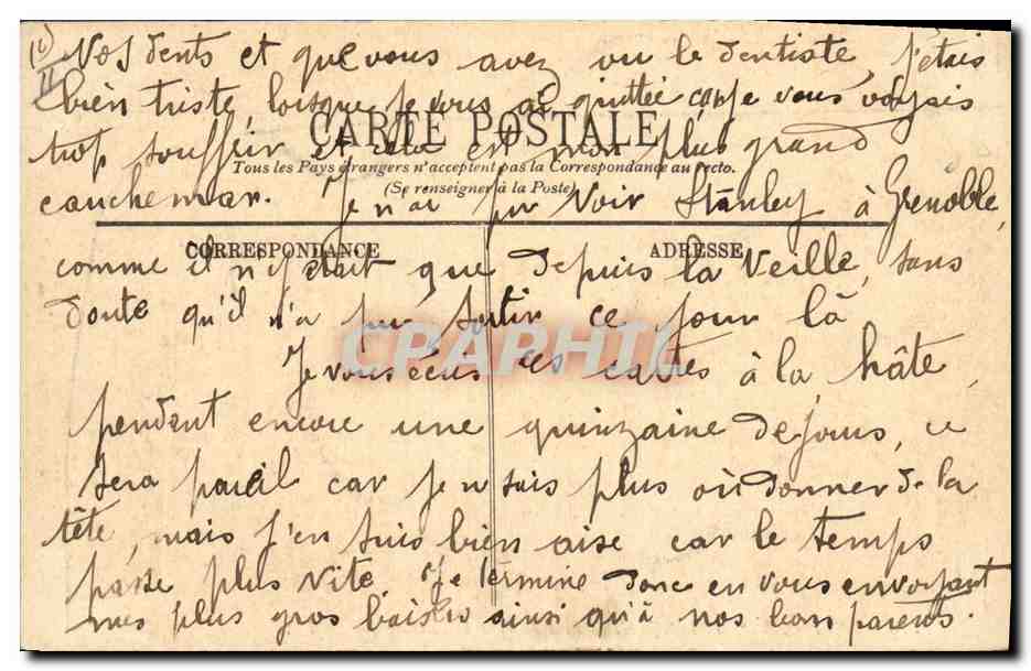 CPA Environs de Briancon Pont Baldy et usine electrique Electricite  — Verso