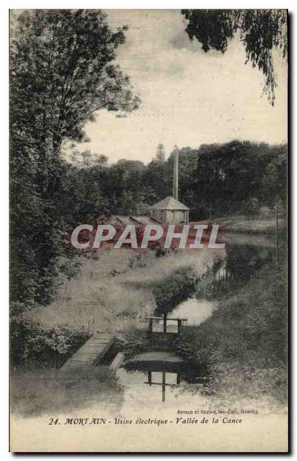 CPA Mortain Usine electrique Vallee de la Cance Electricite