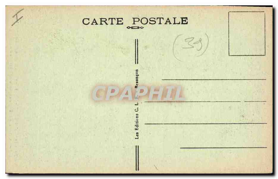 CPA Bourg de Sirod Barrage hydraulique et entree du tunnel Electricite  — Verso