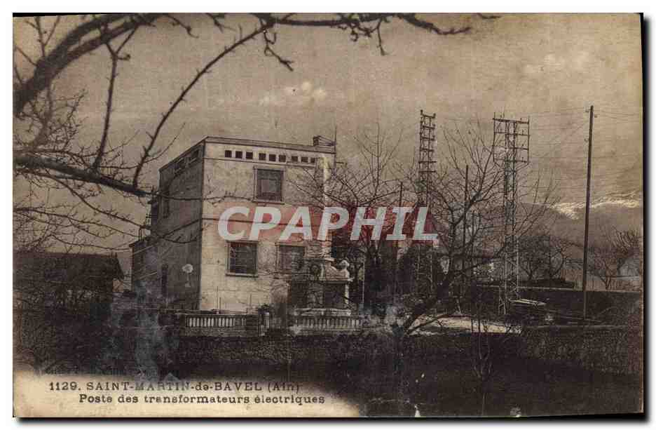 CPA Saint Martin de Bavel Poste de transformateurs electriques Electricite