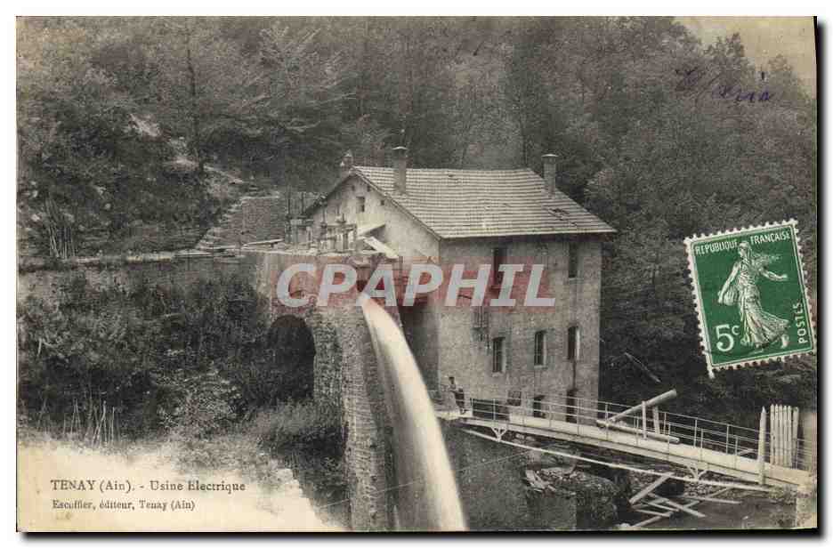 Tenay (Ain) - Usine Électrique — Escouffier, éditeur, Tenay (Ain)