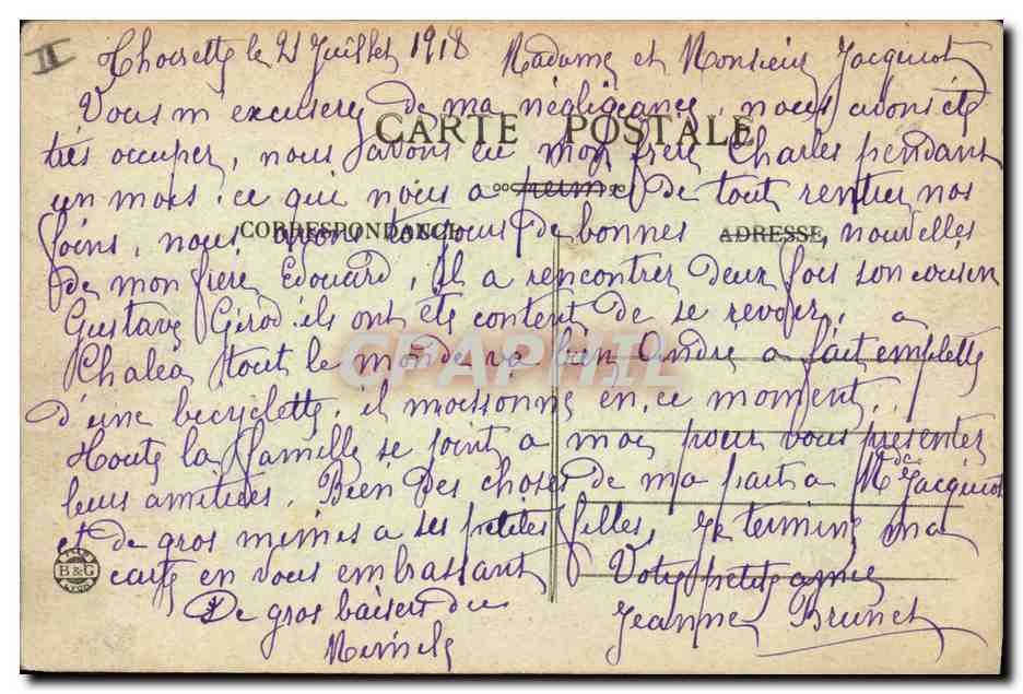CPA Saut Mortier Station electrique de la riviere d'Ain Electricite  — Verso