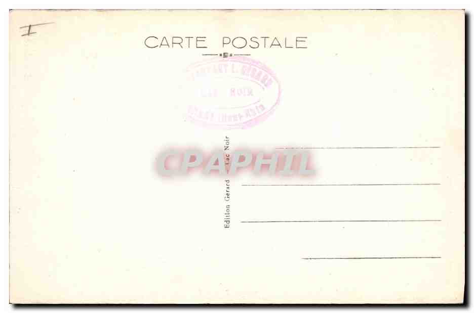 CPA Lac Noir L'usine electrique Electricite  — Verso