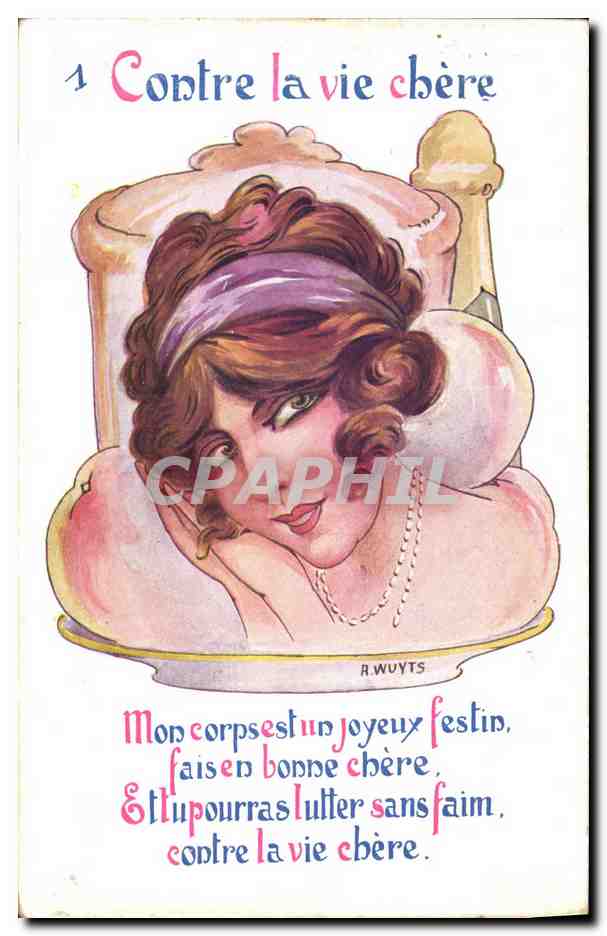 CPA Fantaisie Illustrateur Enfants Femme Contrela vie chere