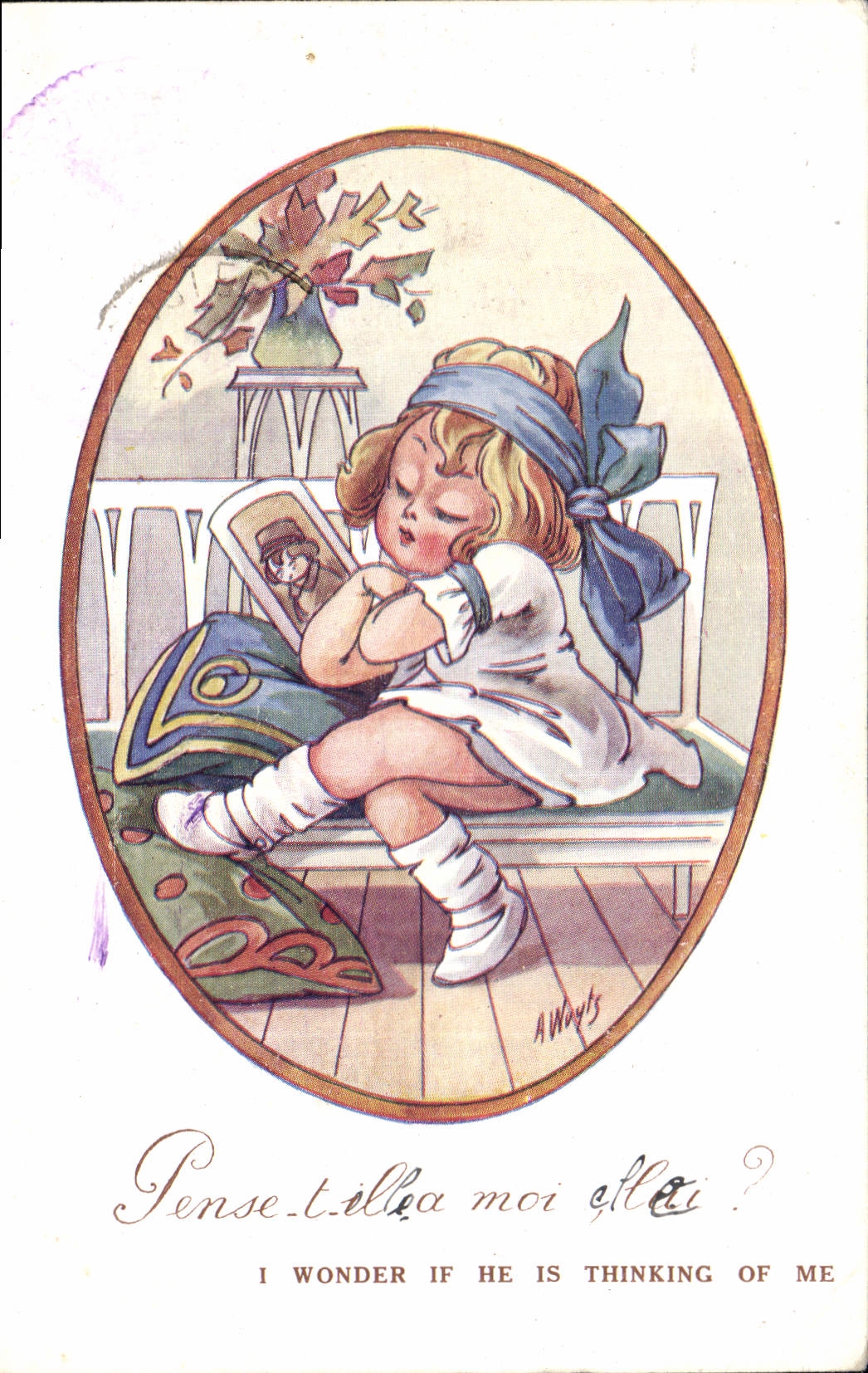 CPA Fantaisie Illustrateur Enfant Enfant