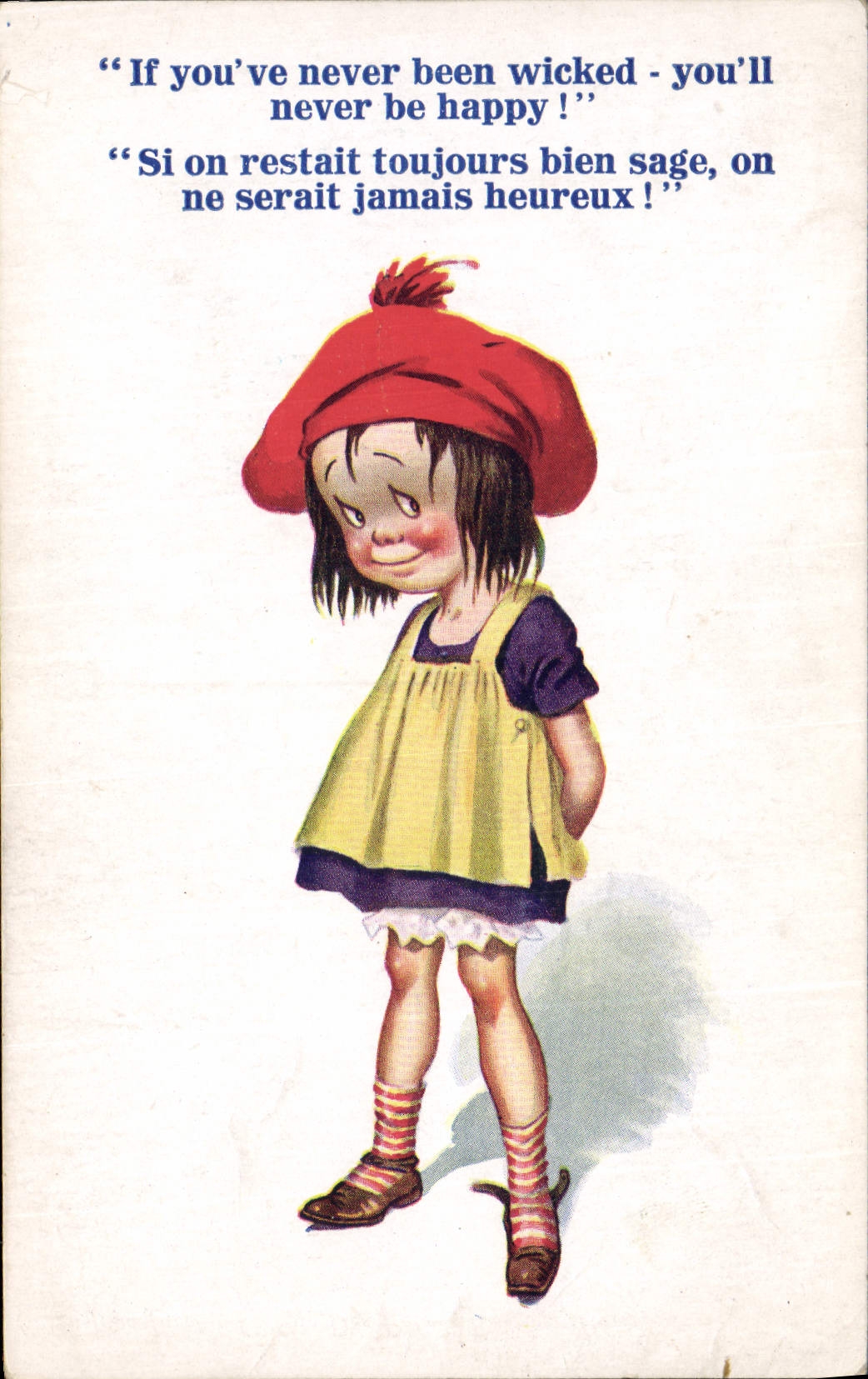 CPA Fantaisie Illustrateur Enfant Si on restait toujours bien sage 