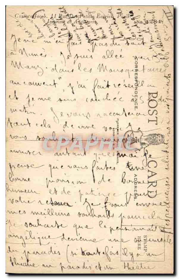 CPA Fantaisie Illustrateur Enfant Si on restait toujours bien sage  — Verso