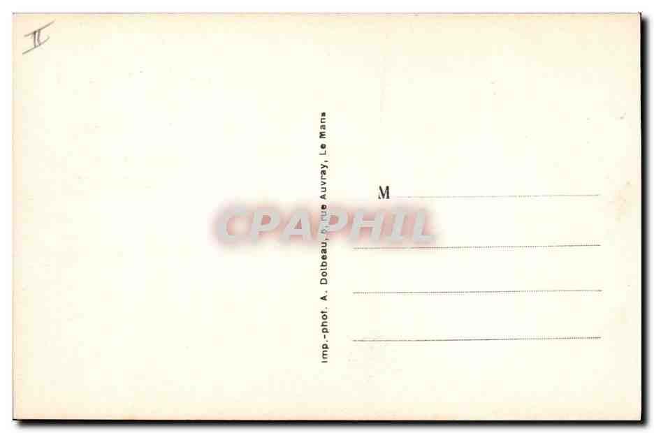 CPA Fleurs Le Mans L'horloge fleurie  — Back