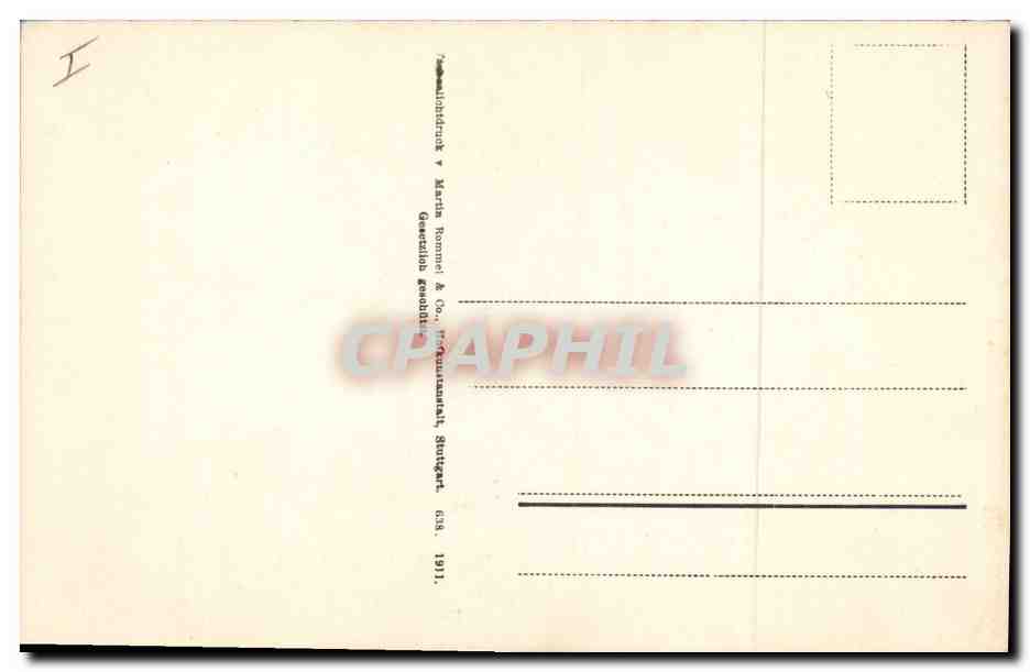 CPA Fleurs  — Rückseite