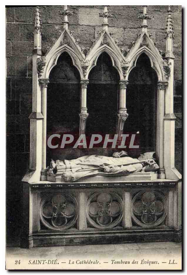 Saint-Dié — La Cathédrale — Tombeau des Évêques — LL. n°24