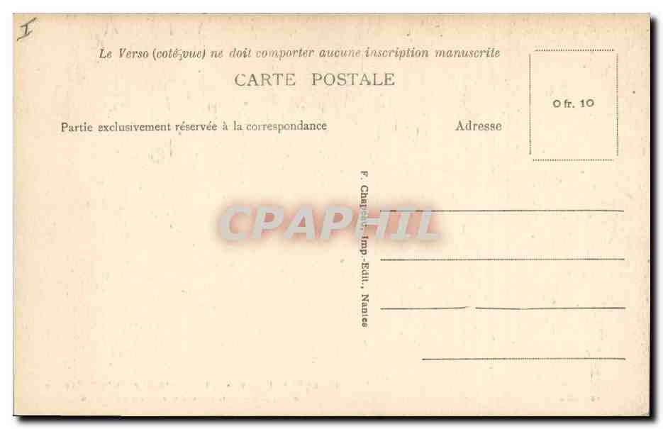 CPA Guerande Interieur de la collegiale La crypte Tombeau de Tristan de Carne  — Rückseite