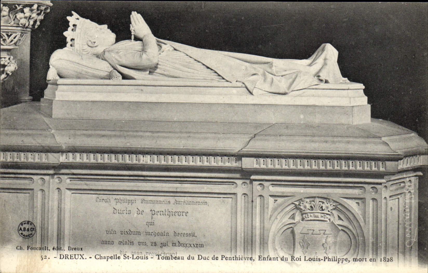 CPA Dreux Chapelle St louis Tombeau du duc de Penthievre 