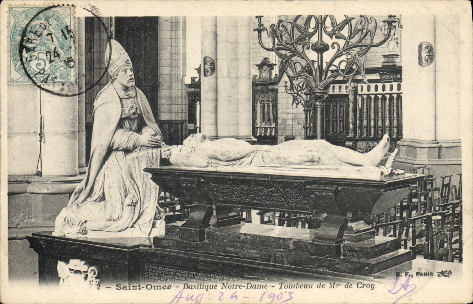 CPA Saint Omer Basilique Notre Dame Tombeau de Mgr de Croy 