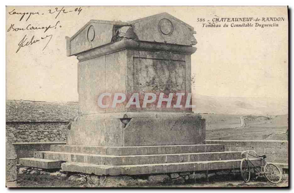 CPA Chateauneuf de Randon Tombeau du connetable Duguesclin 