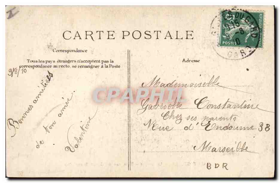 CPA Saint Gilles La crypte Tombeau du Grand Saint Gilles  — Rückseite