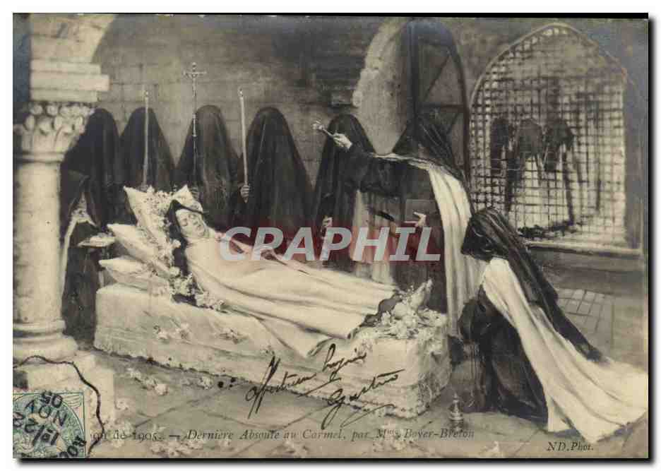 CPA Salon 1905 Derniere absoute au Carmel par Mme Boyer Breton