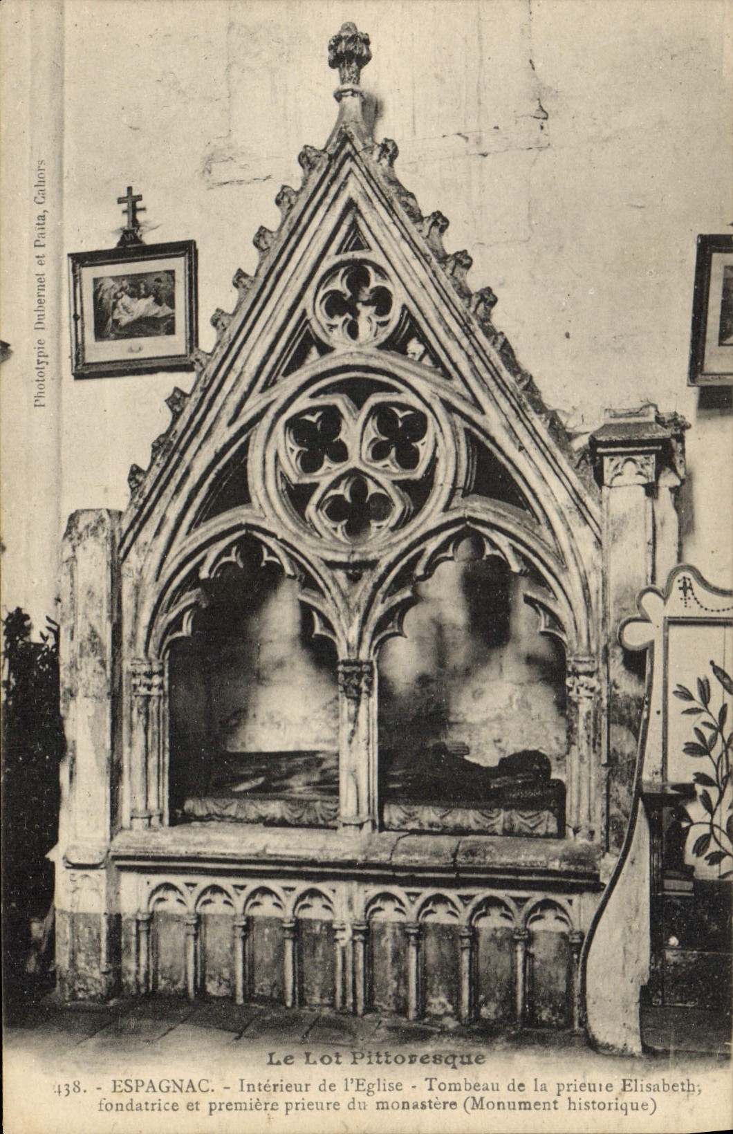 CPA Espagnac Interieur de l'eglise Tombeau de la prieure Elisabeth 