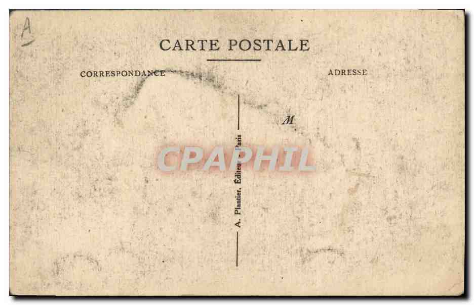 CPA Cabinet du Neant Paris Montmartre Lampadaire funeraire  — Rückseite