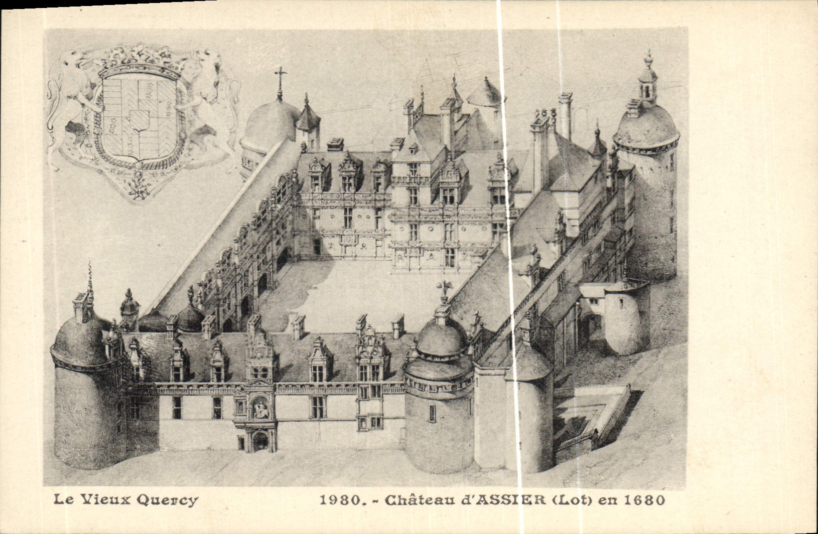 CPA Chateau d'Assier en 1680 