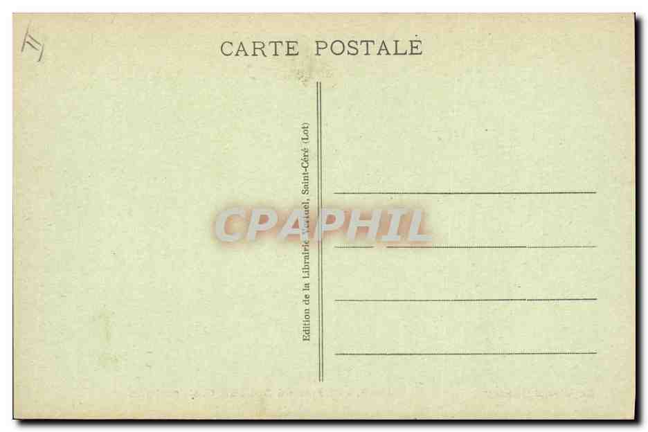 CPA Chateau d'Assier en 1680  — Rückseite
