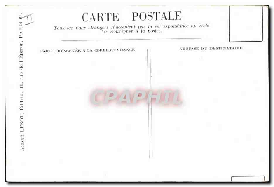 CPA La fauvette a tete noire  — Rückseite