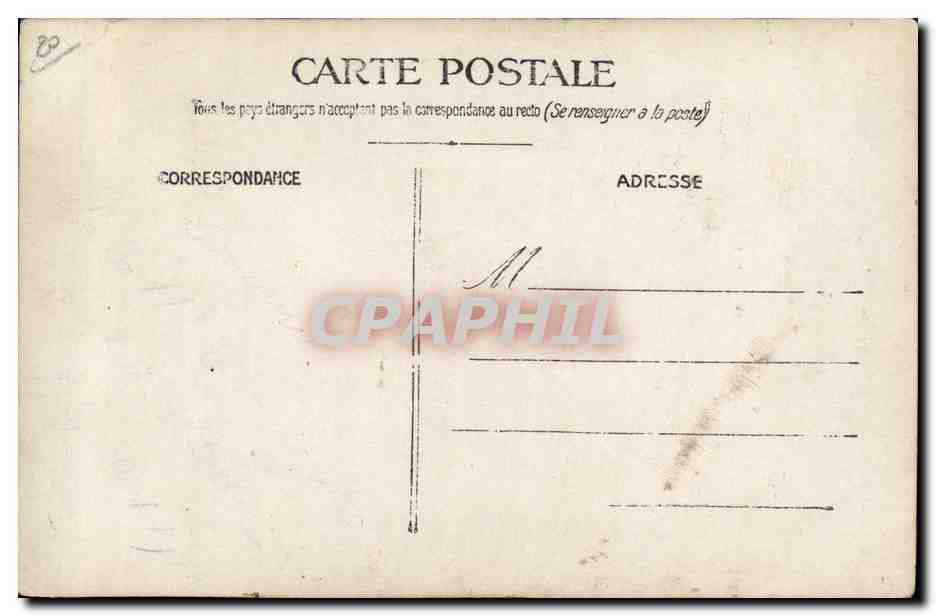 CARTE PHOTO Militaria Chasseurs Alpins  — Rückseite