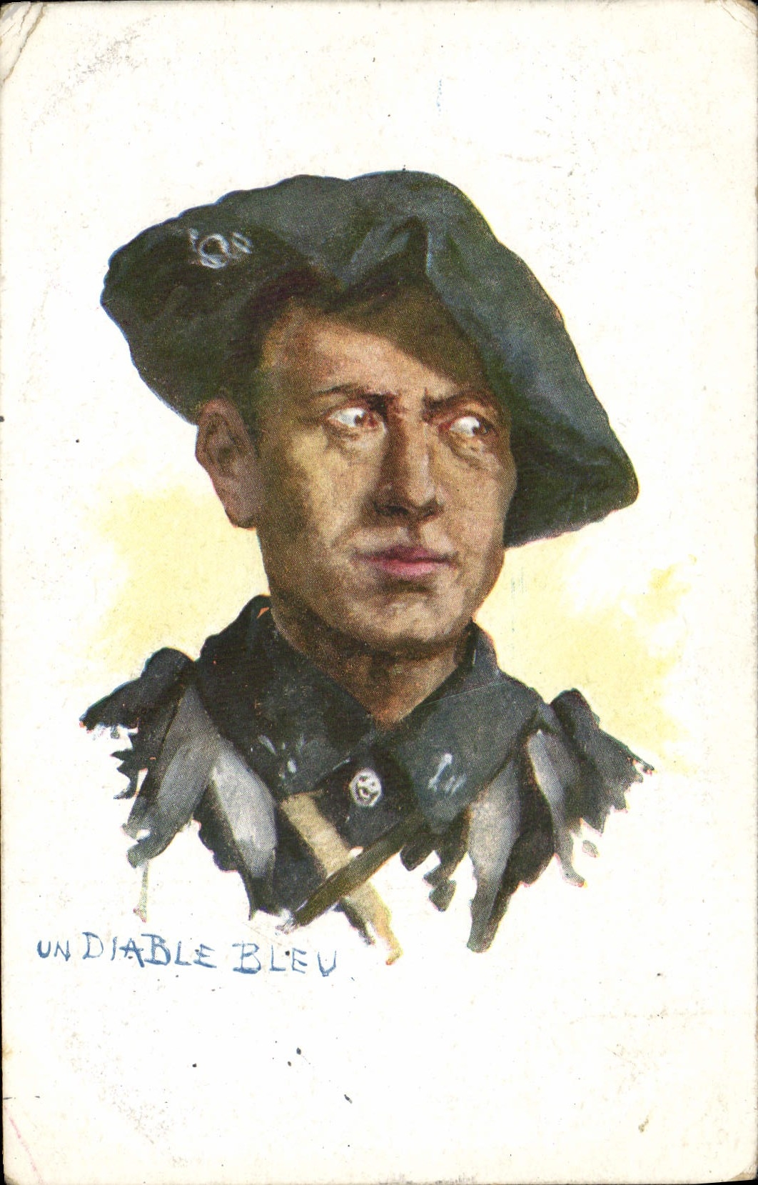 CPA Militaria Chasseurs Alpins 