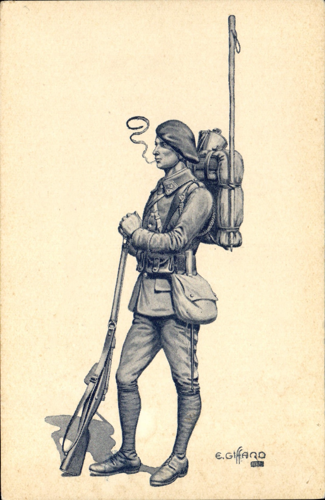 Soldat de l'15e Bataillon de Chasseurs Alpins — E. Giffard, 1915