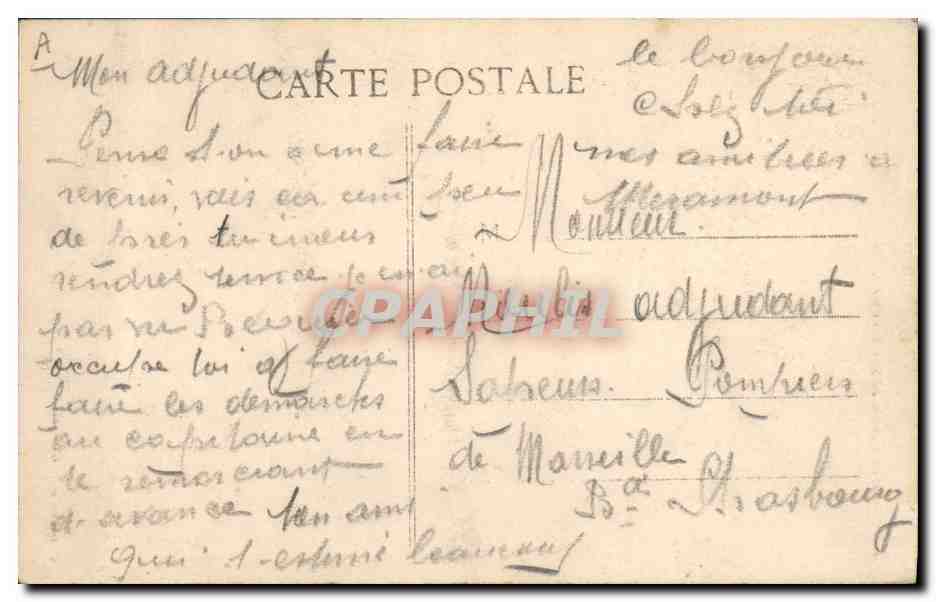 CPA Militaria Chasseurs Alpins Manoeuvres de ski dans les Alpes — Verso