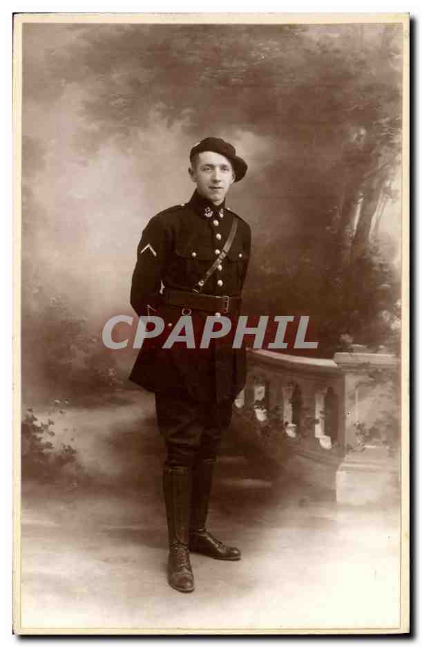 CPA Militaria Chasseurs Alpins 