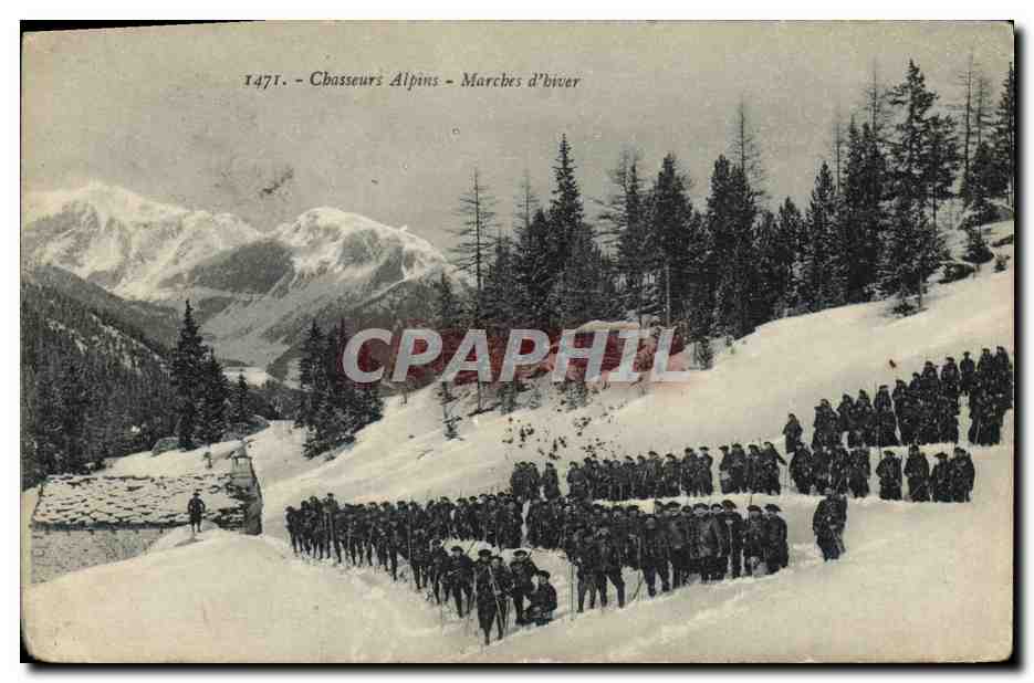 Chasseurs Alpins - Marches d'hiver — 1471, éditeur non identifié