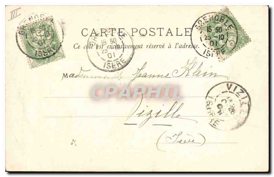 Grande-Chartreuse - Notre-Dame de Casalibus — Chasseurs alpins en marche d'Hiver — Papeterie des Alpes, Eug. Robert, Grenoble — Reverso