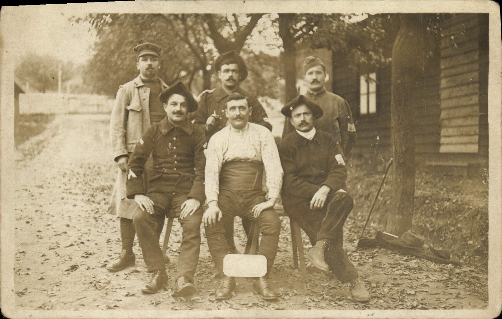 CARTE PHOTO Militaria Chasseurs Alpins 
