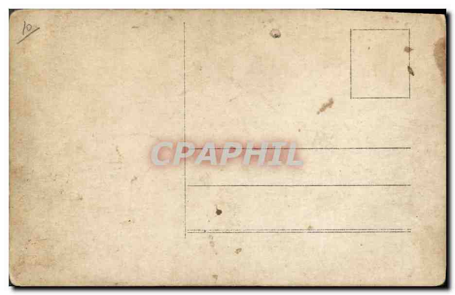 CARTE PHOTO Militaria Chasseurs Alpins  — Verso