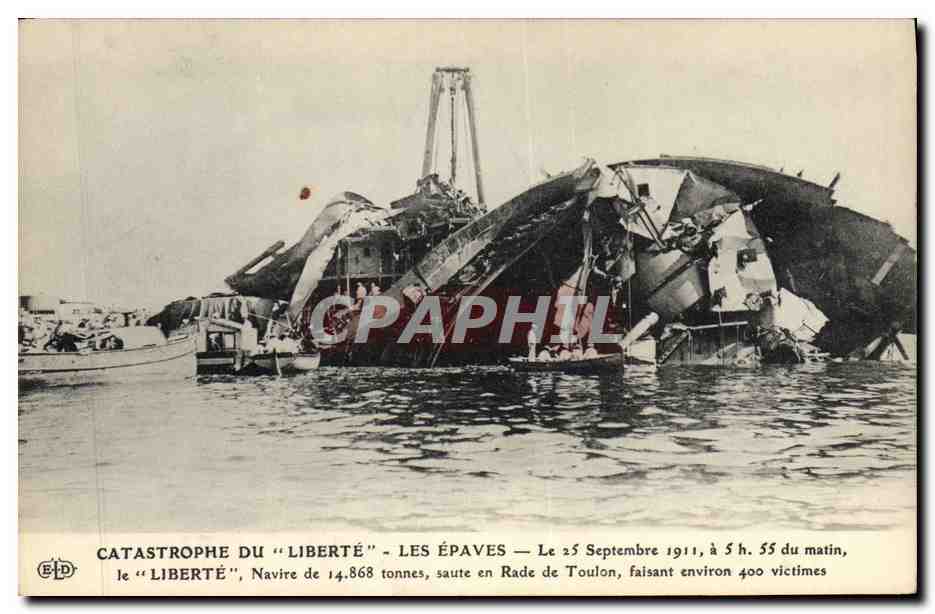 Catastrophe du "Liberté" — Les épaves — Éditeur E. Le Daley, Paris