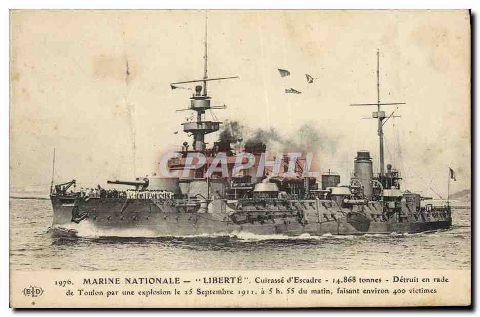 CPA Bateau Liberte Cuirasse d'escadre