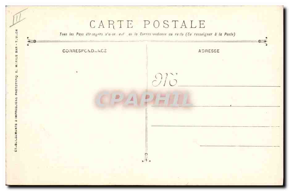 CPA Bateau La catastrophe du Liberte Pendant l'explosion de la soute a munitions avant — Verso
