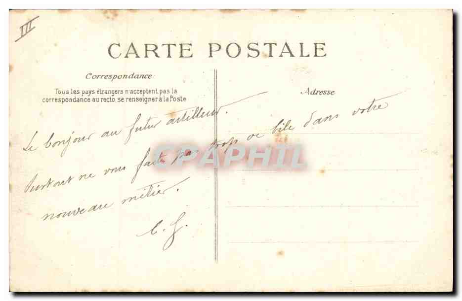 Cuirassé "Liberté" — Marine Nationale — détruit à Toulon en 1911 — éditeur B.F.D. n°1976 — Verso