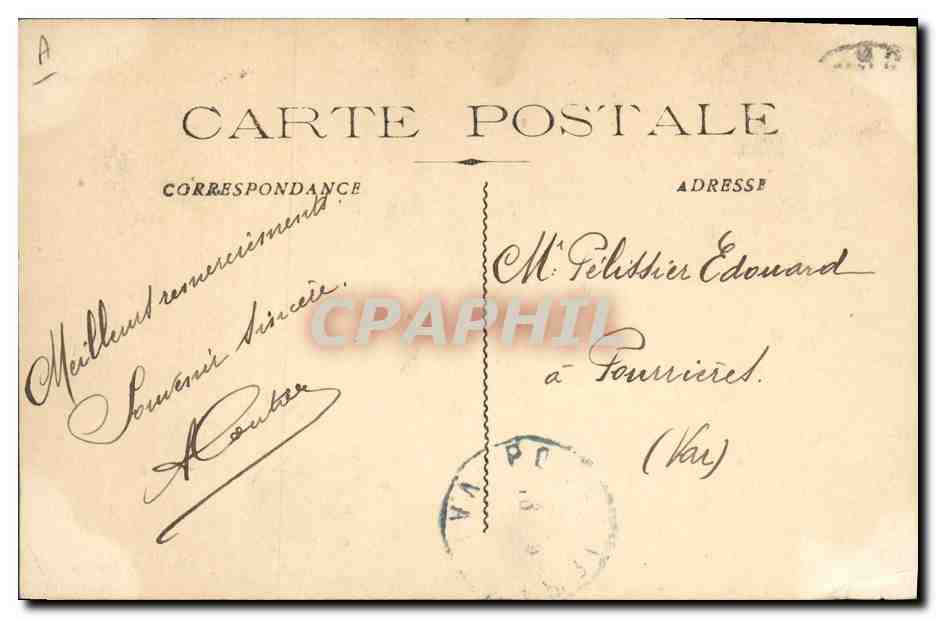 Cruiser corazzato 'Léon-Gambetta' — Marina Militare Francese — Ed. R.P. Tolone, n°218 — Verso