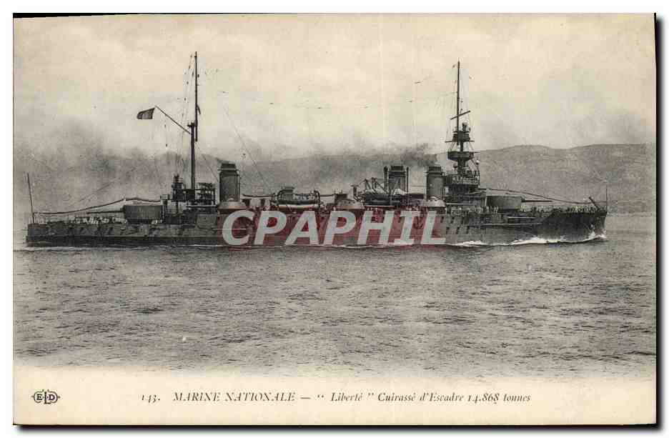 CPA Bateau Liberte Cuirasse d'escadre 