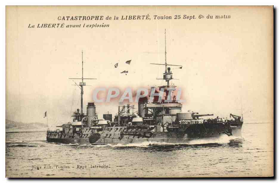 Catastrophe de la LIBERTÉ, Toulon — 25 Septembre 6h du matin — Juge Ealt, Toulon - Repr. Intereille