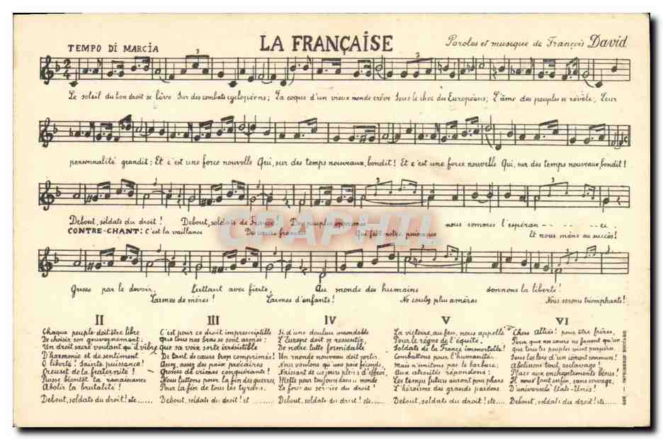 CPA La Francaise Francois David